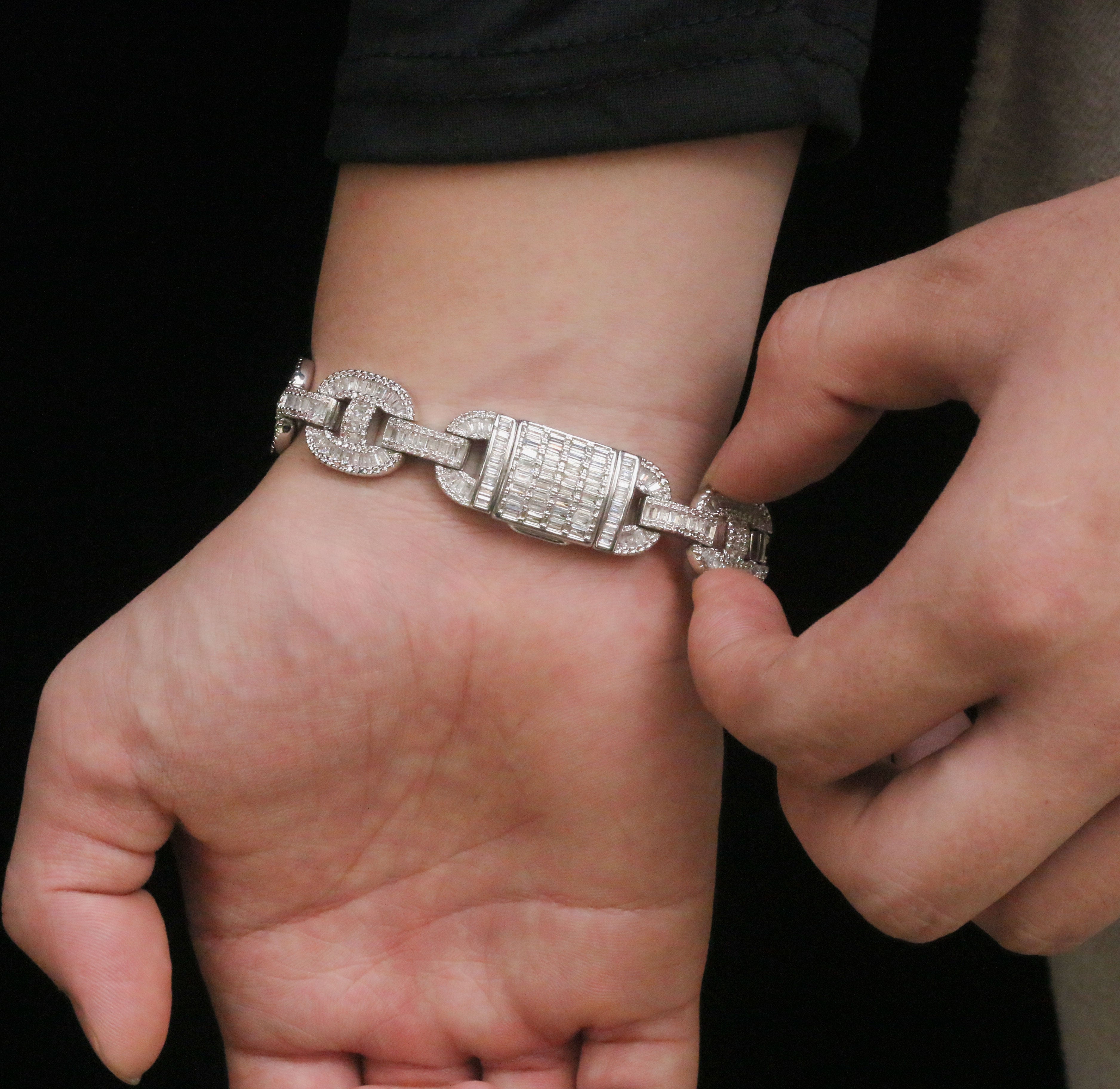 15mm Baguette Mariner Bracelet