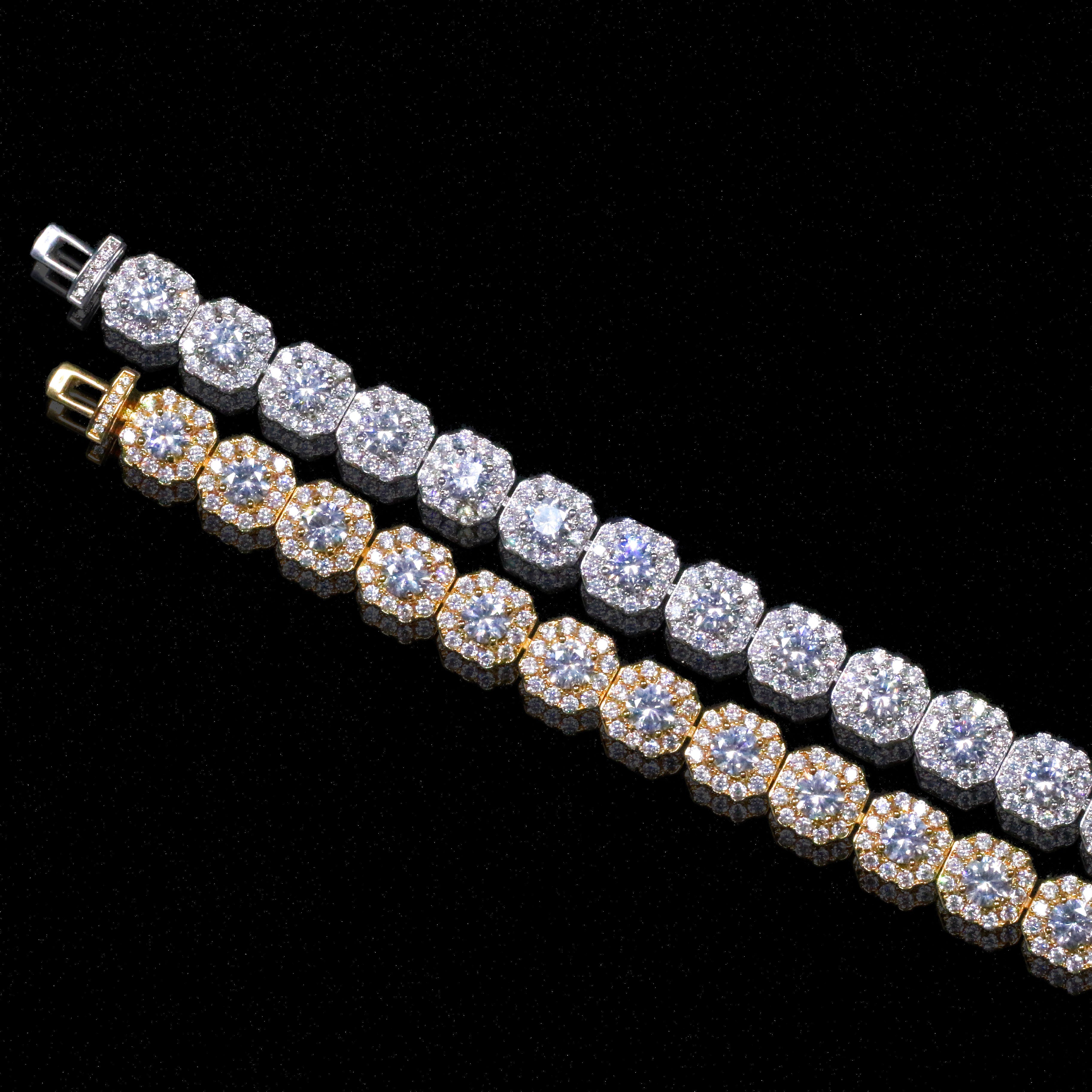 Clustered Tennis Bracelet