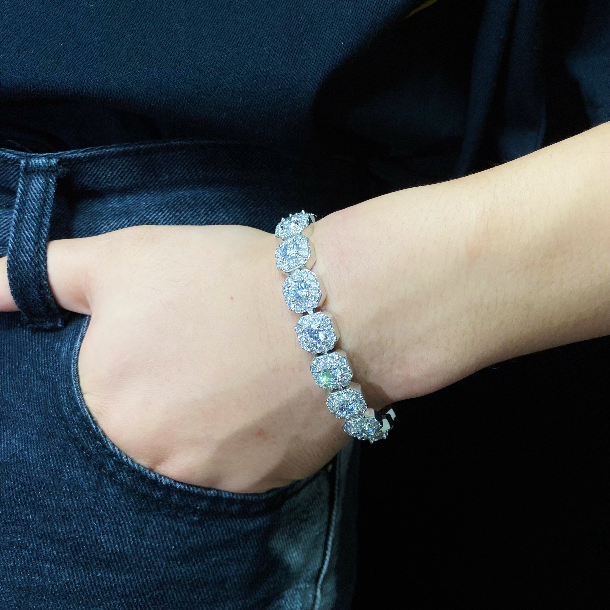 Clustered Tennis Bracelet