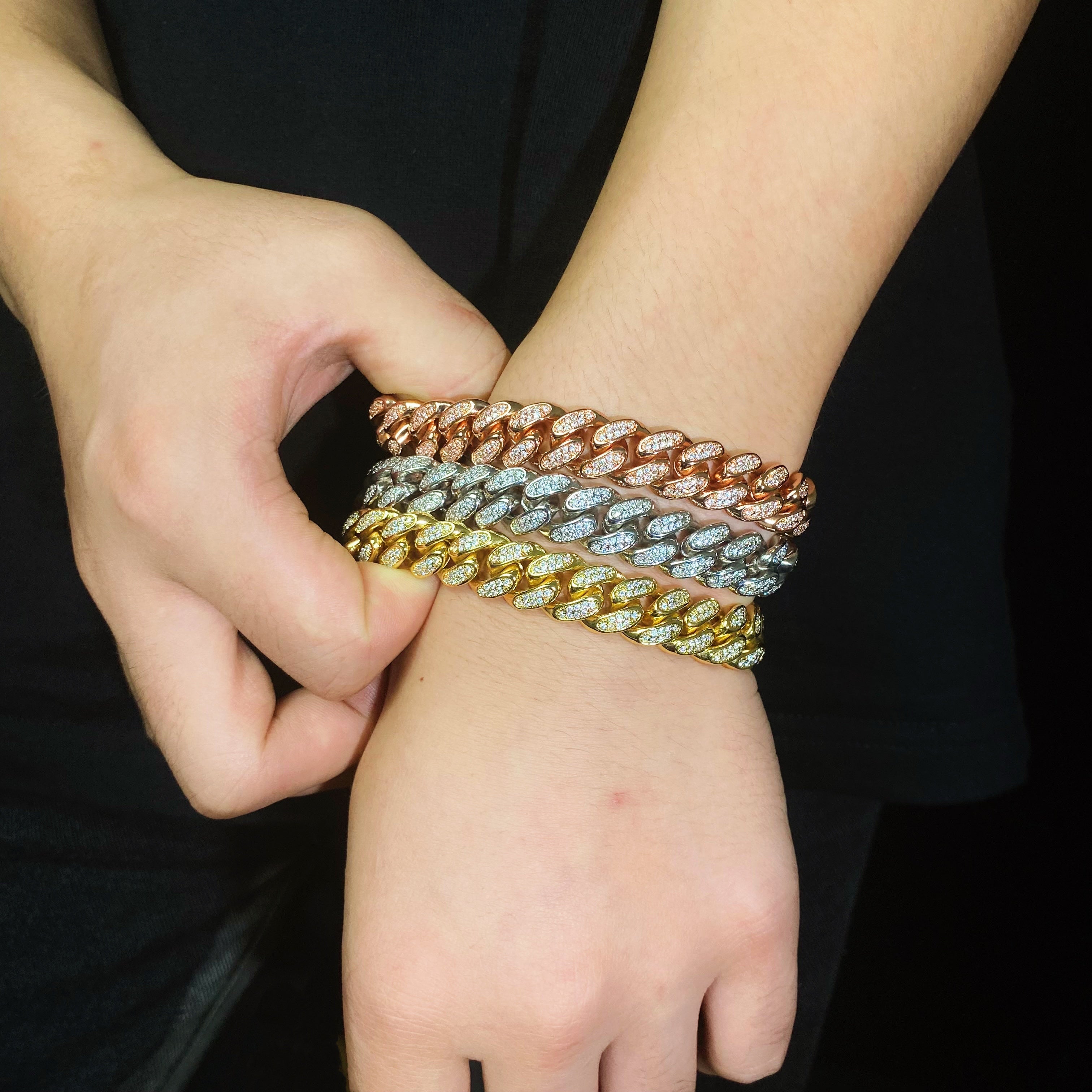 12mm Diamond Cuban Bracelet chain