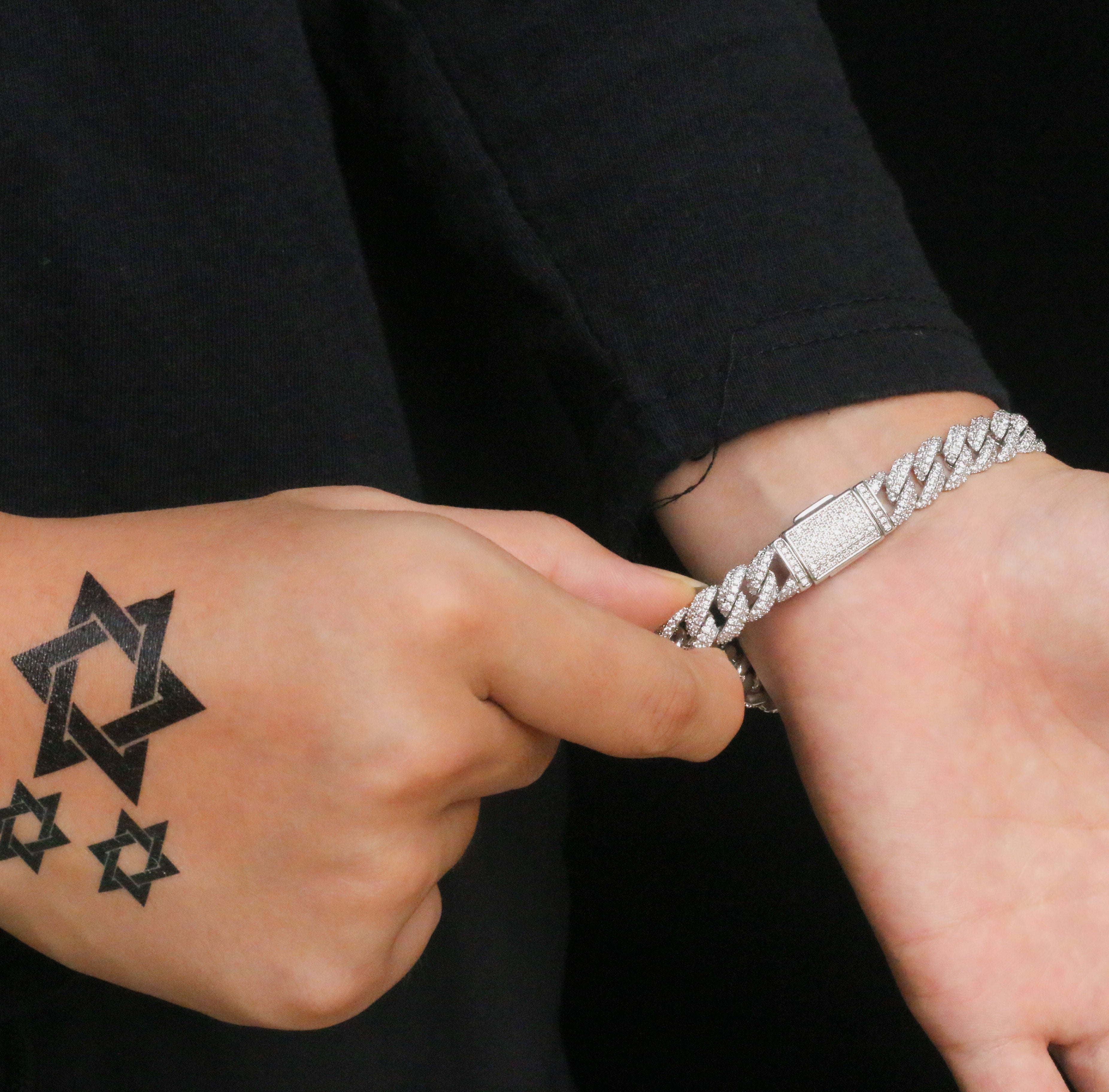 10mm Diamond Cuban Bracelet Chain