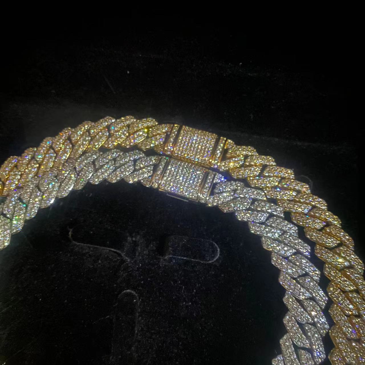 14mm Iced Prong Cuban Chain