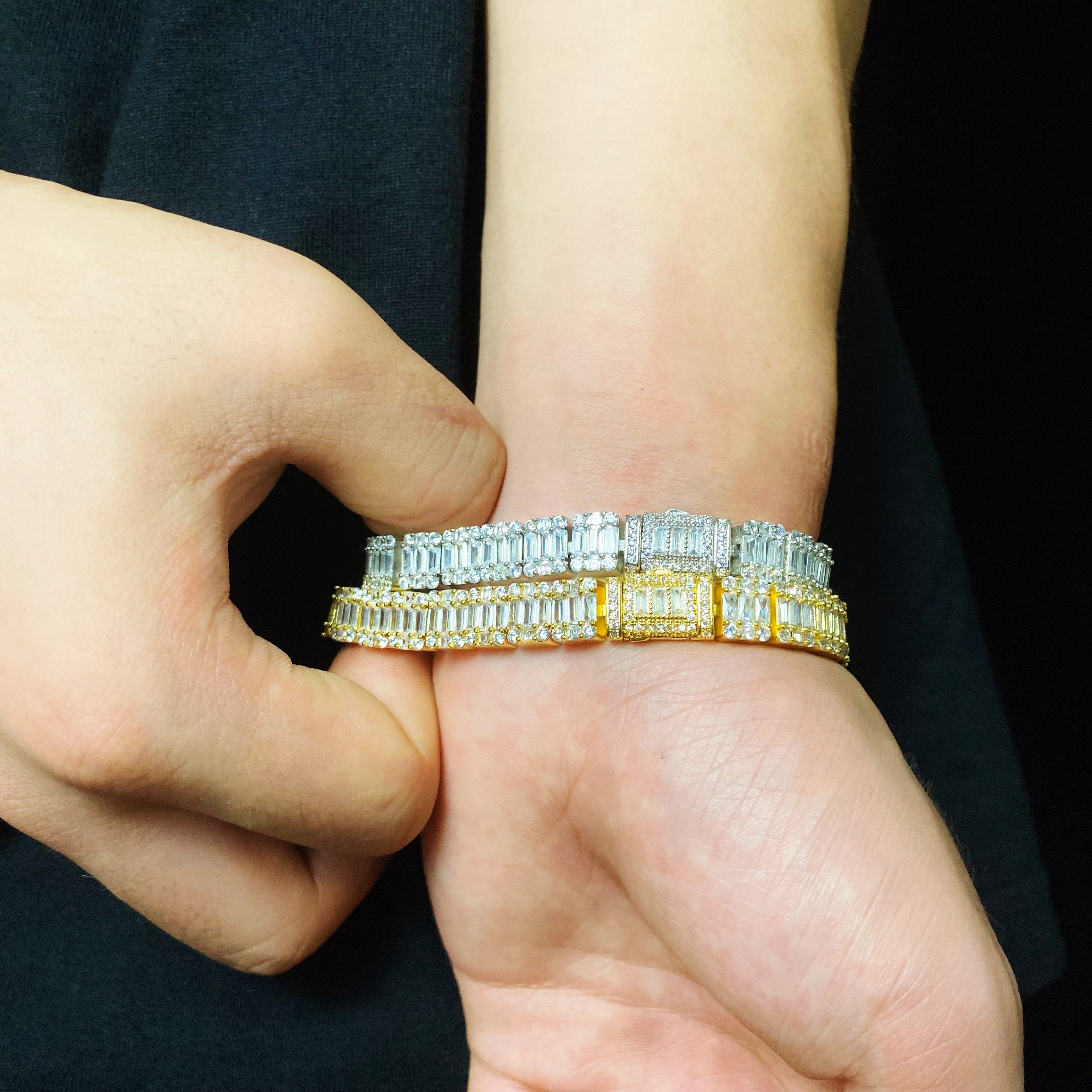 Square Baguette Tennis Bracelet