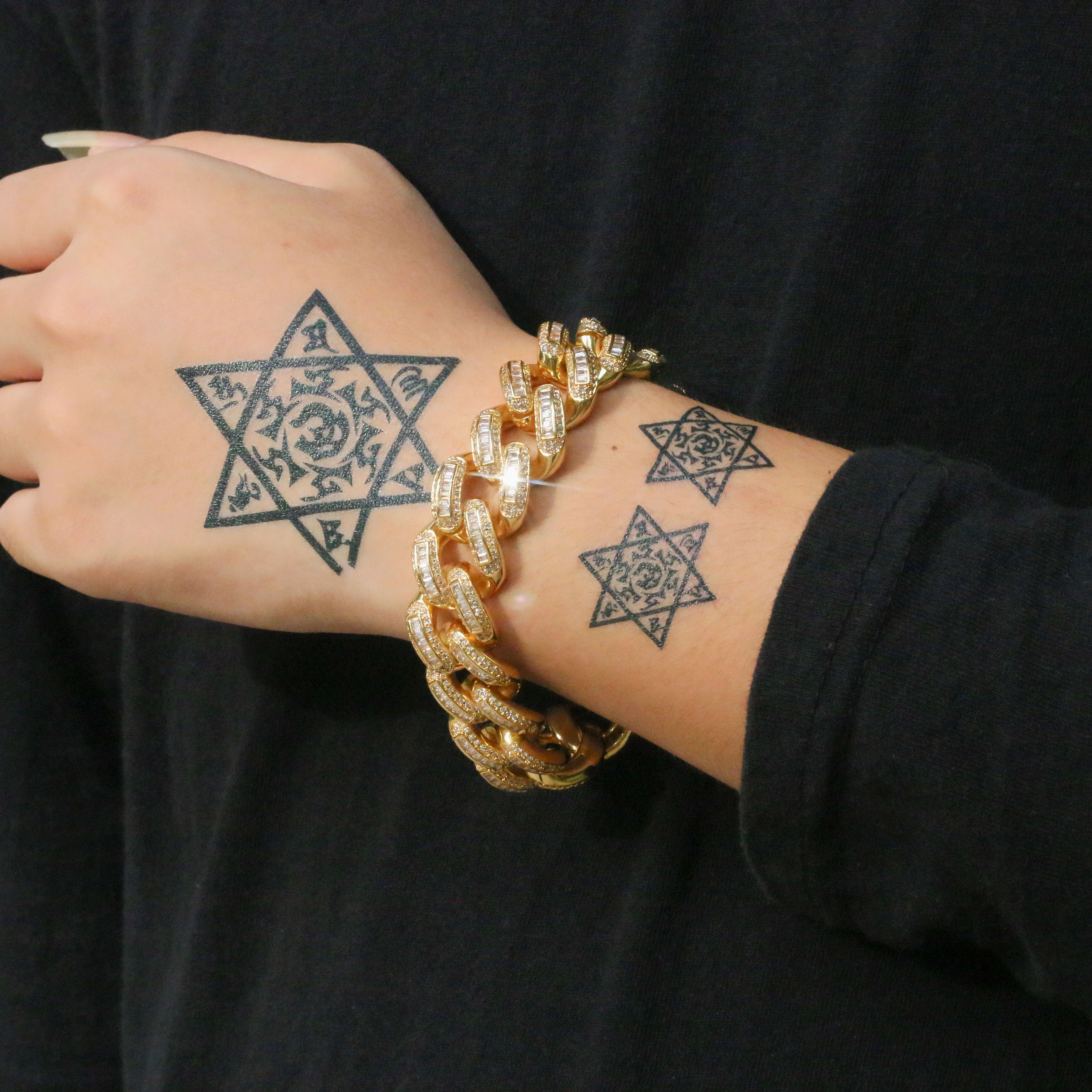 19mm Baguette Cuban Bracelet Chain