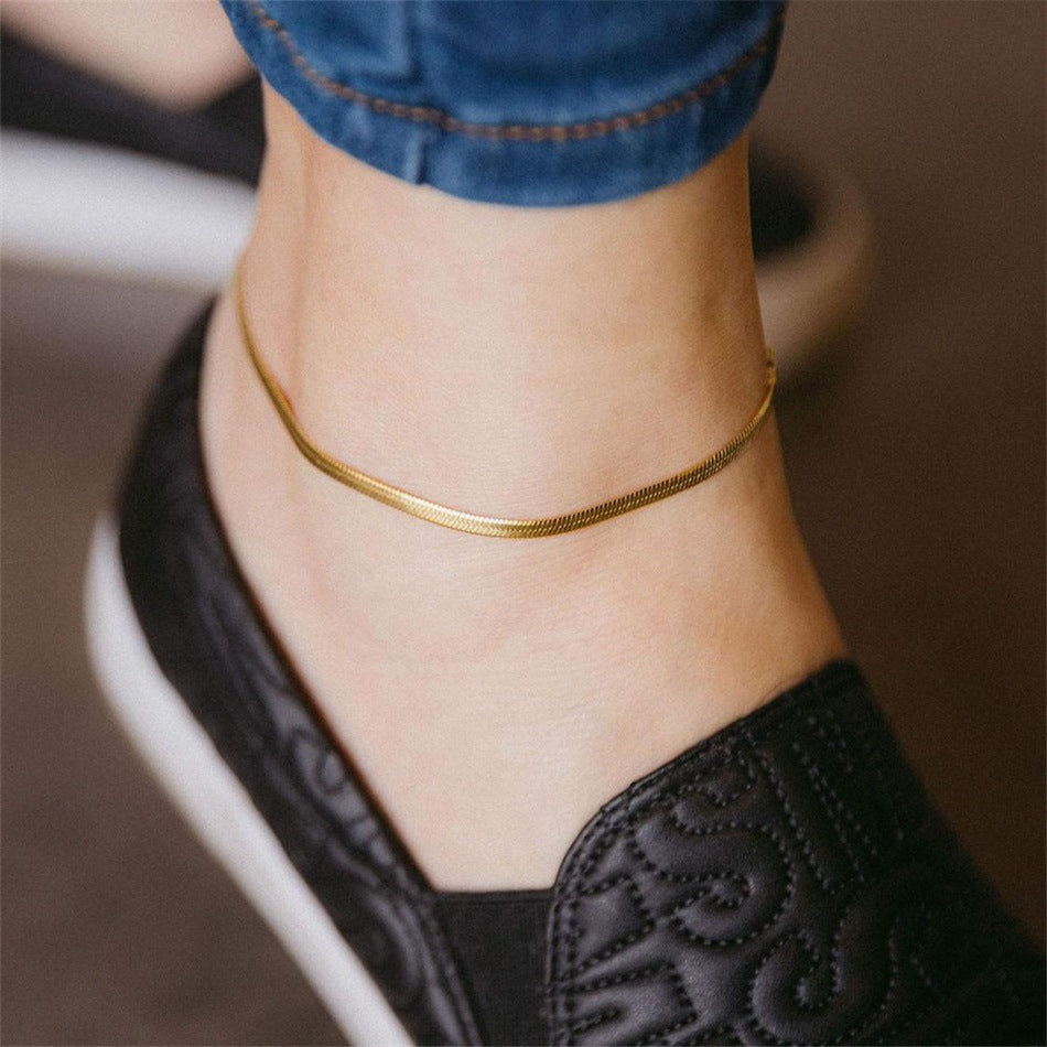 Silver Anklet Chain 4 mm Mio Chain