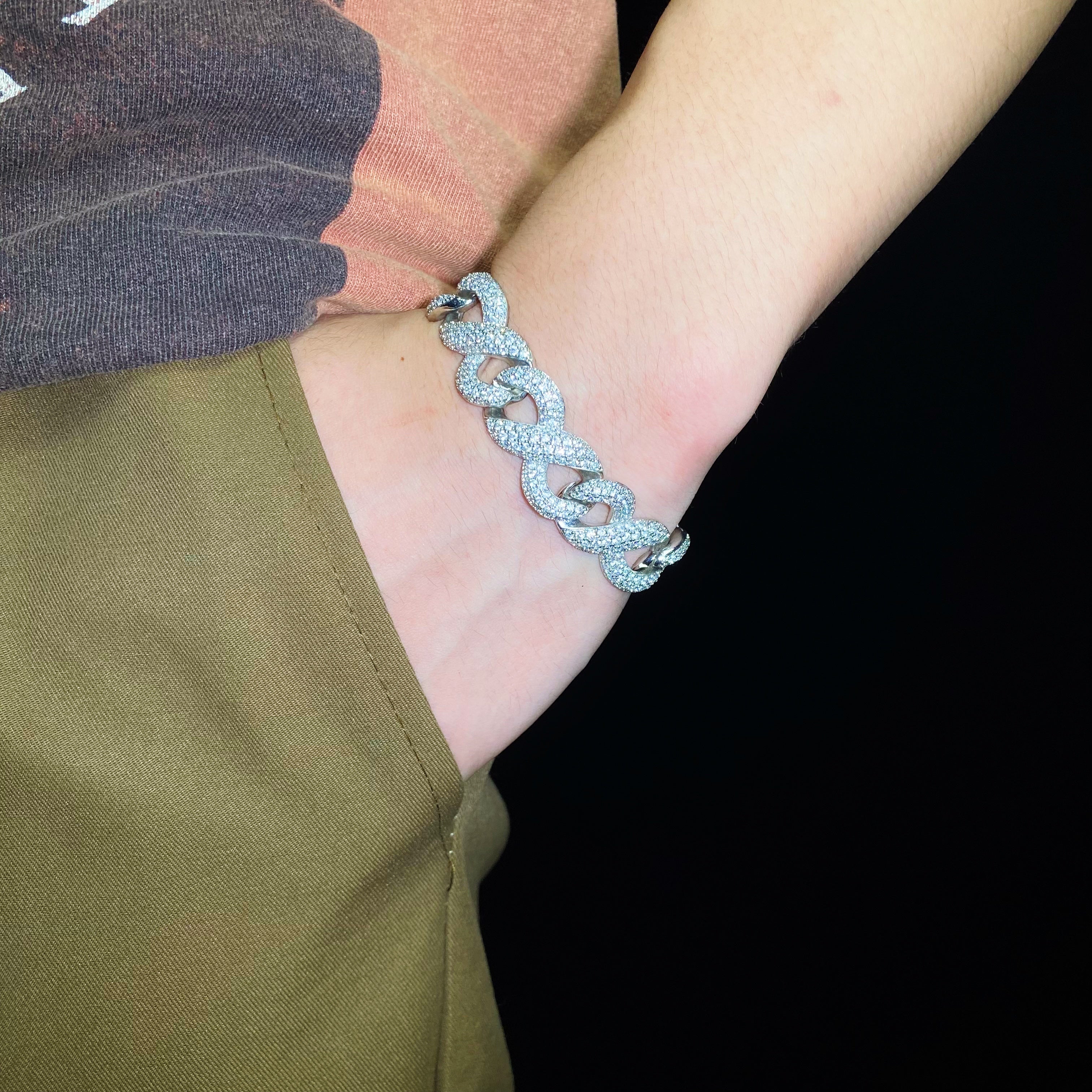 15mm Infinity Diamond Bracelet