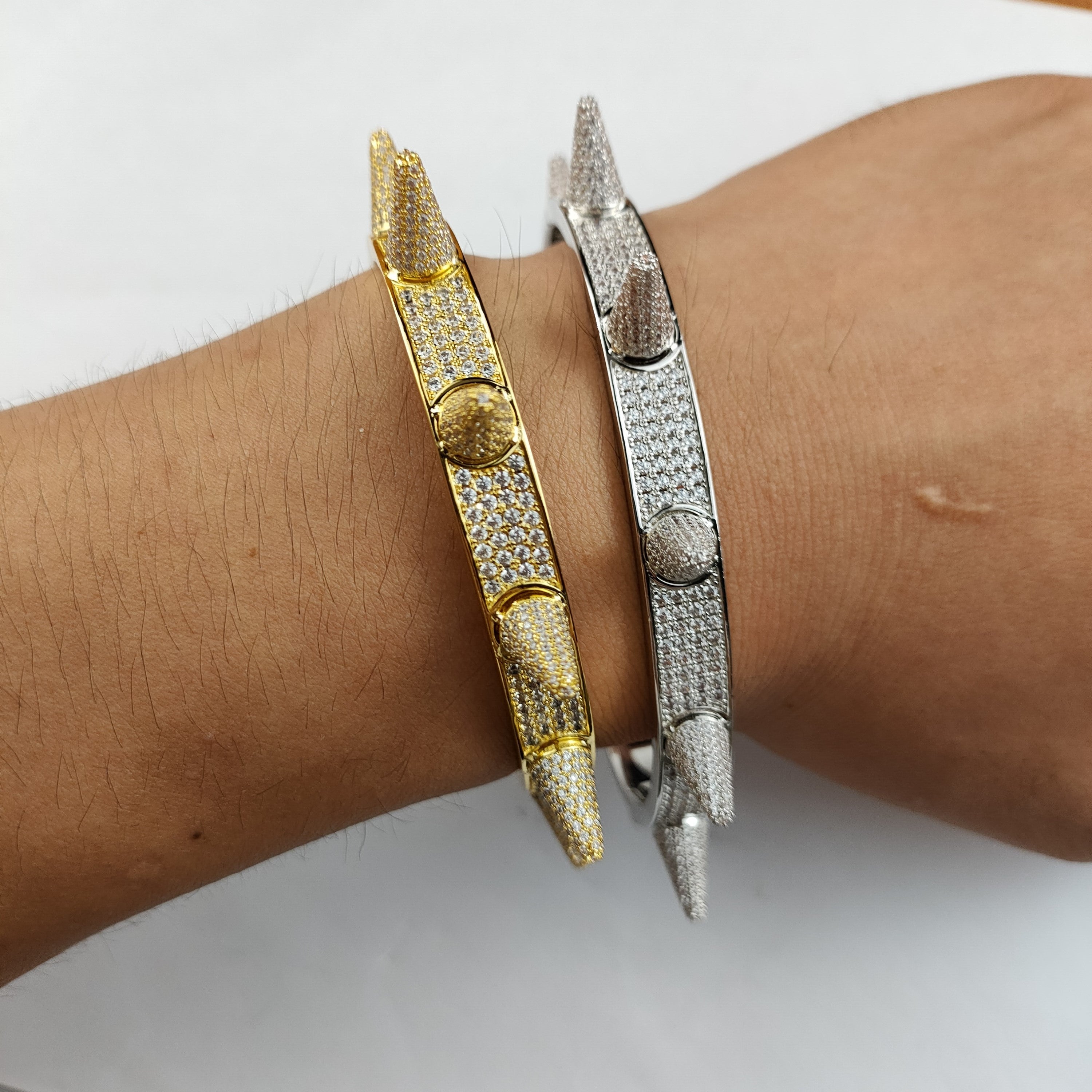 Iced Spiked Bracelet