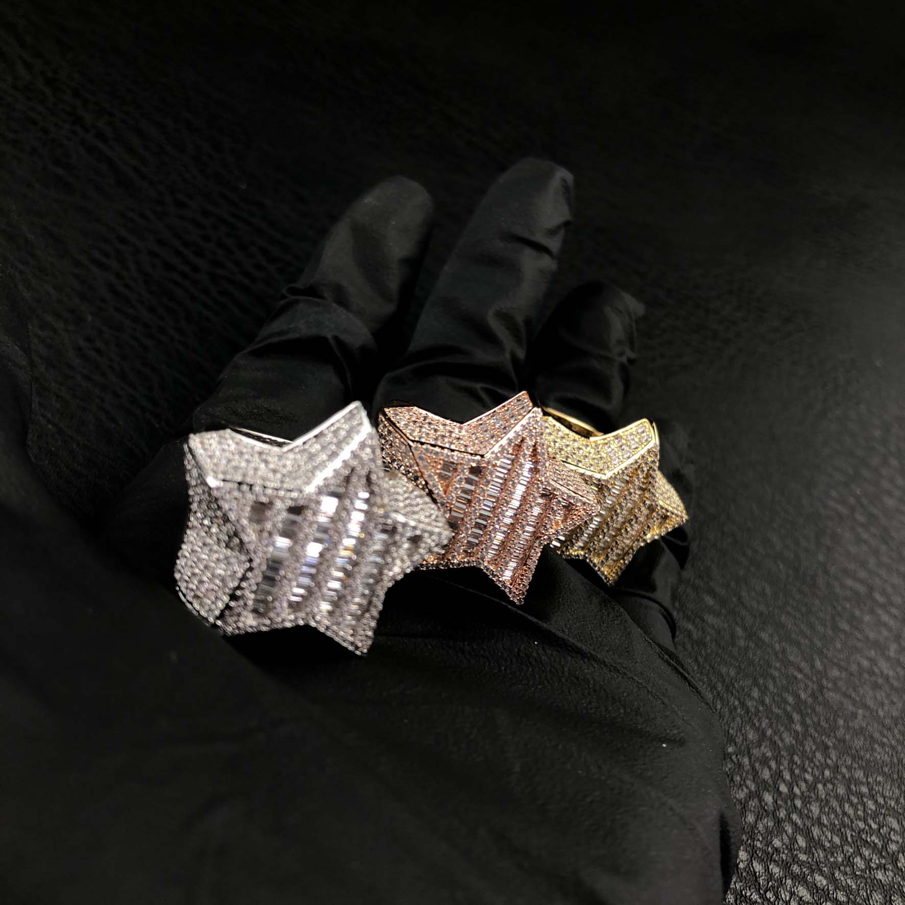 Baguette Star ring