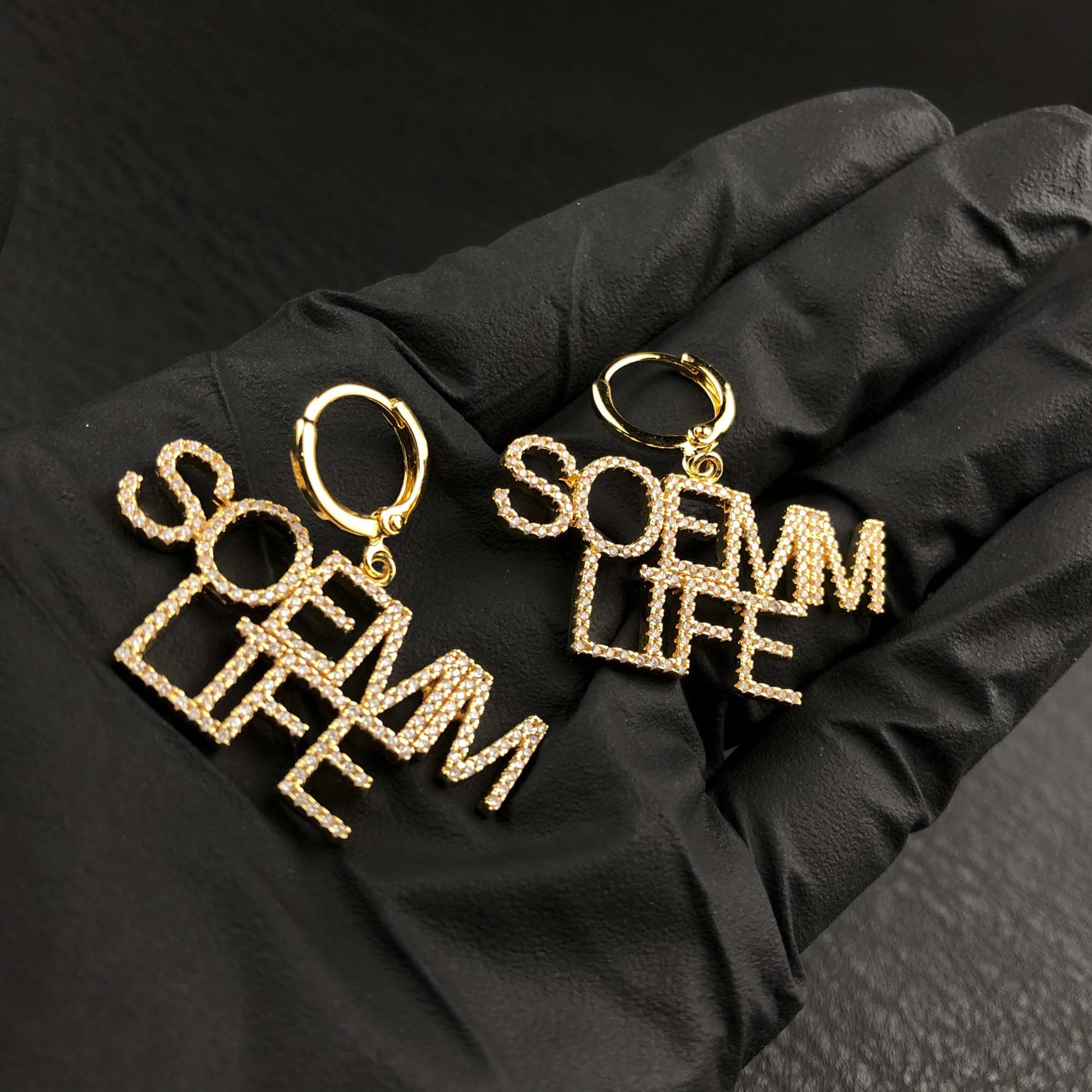 Custom Letter Earrings – Personalised Initial Studs & Hoops