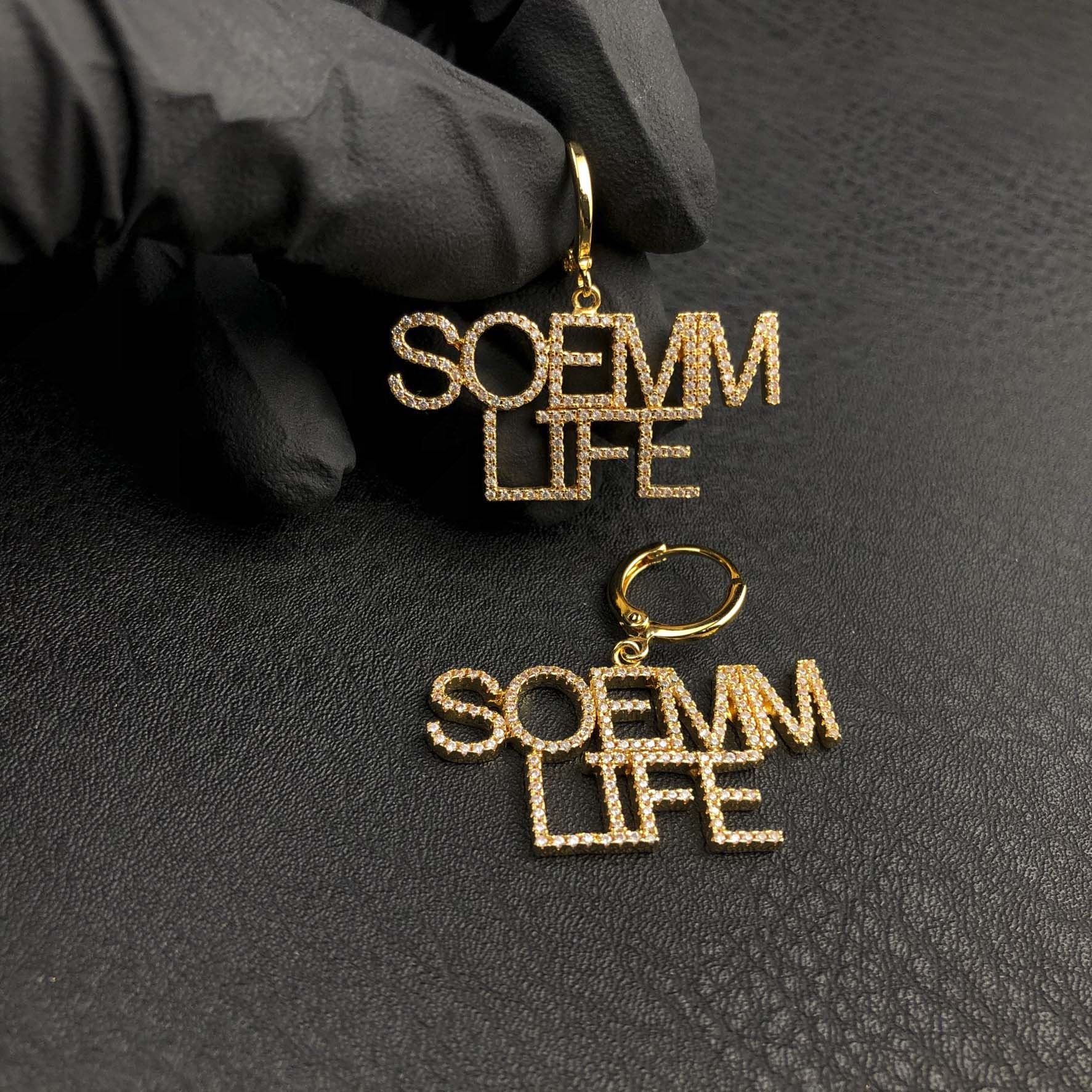 Custom Letter Earrings – Personalised Initial Studs & Hoops