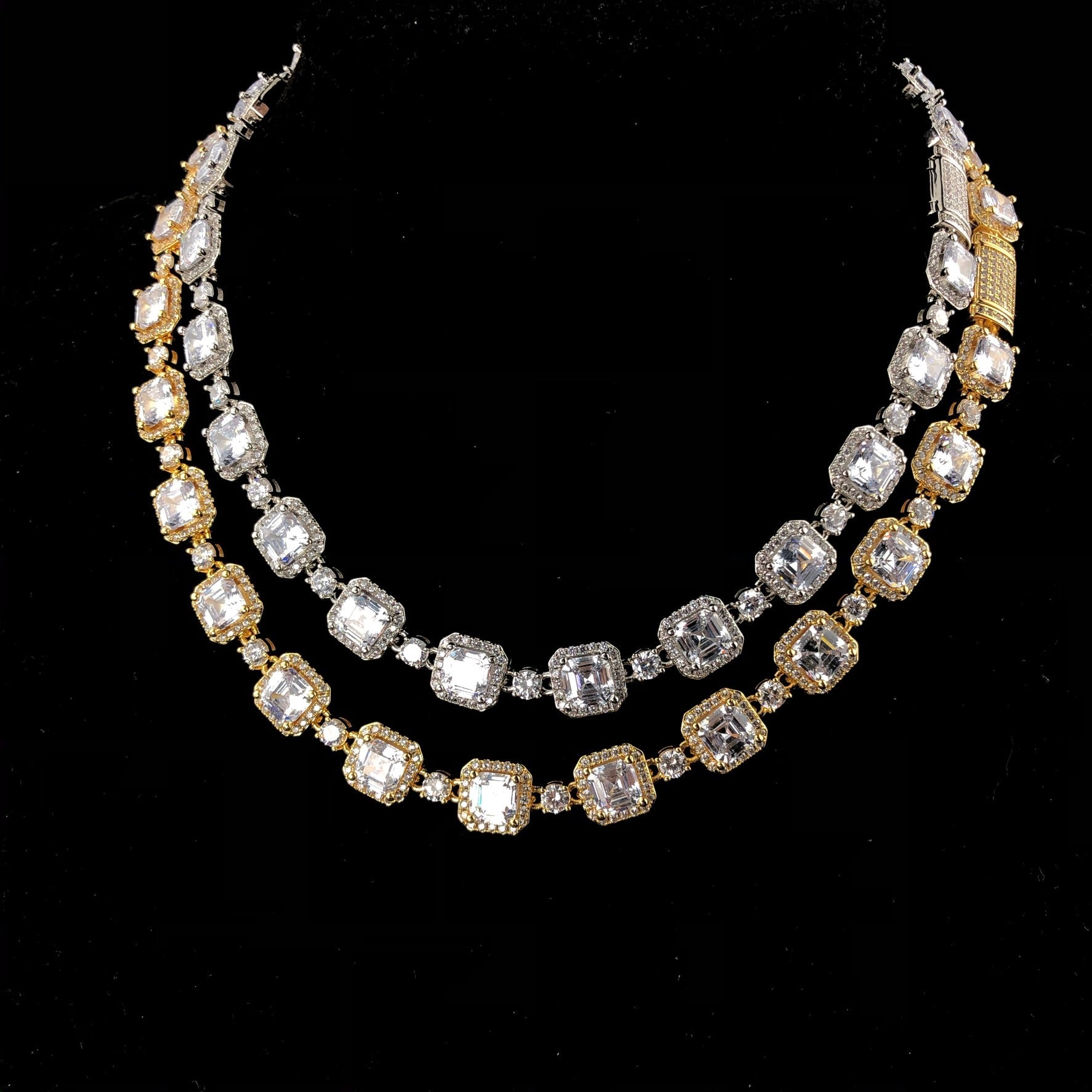 8mm Baguette  tennis Chain