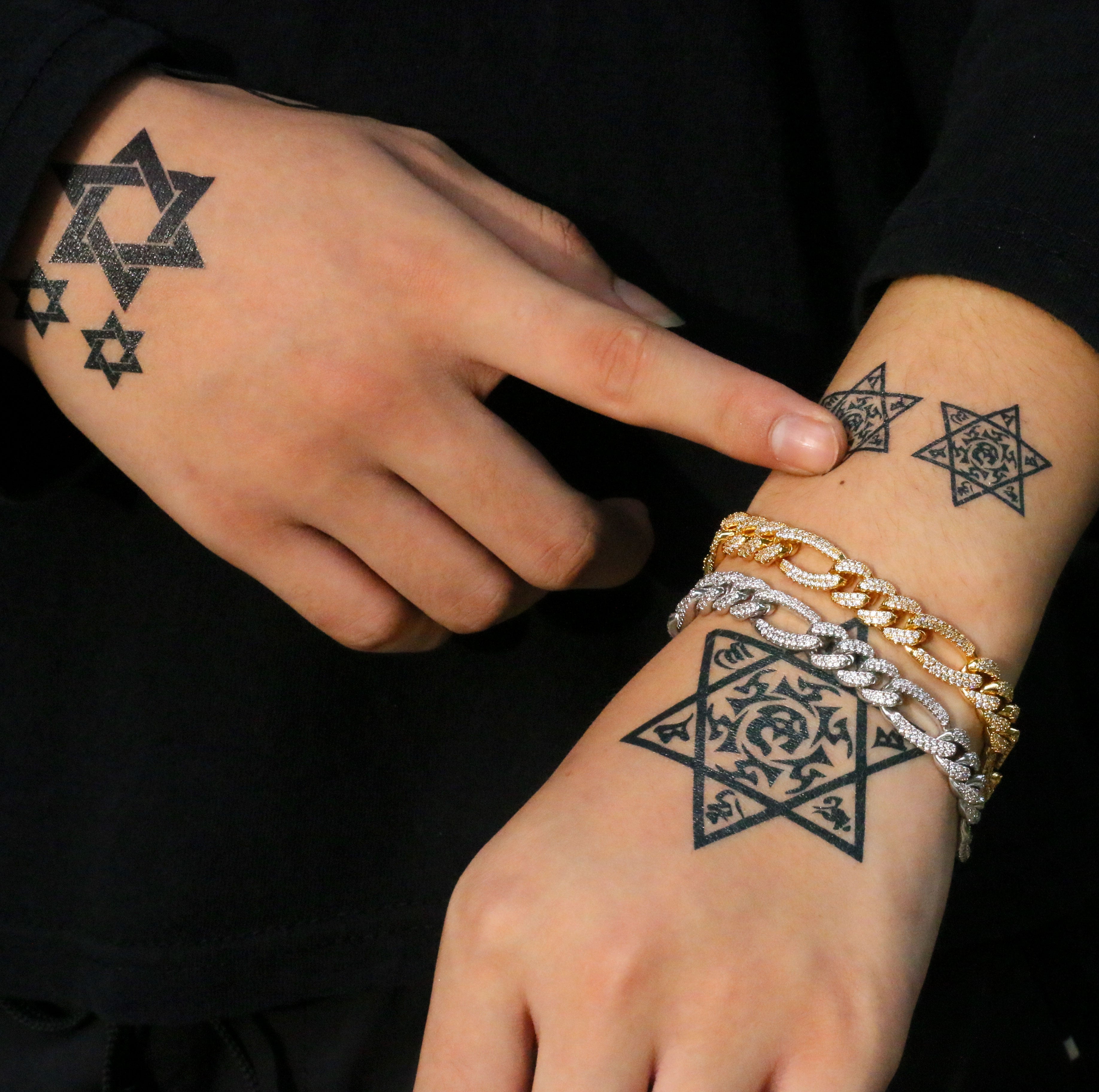 10mm Diamond Figaro Bracelet Chain