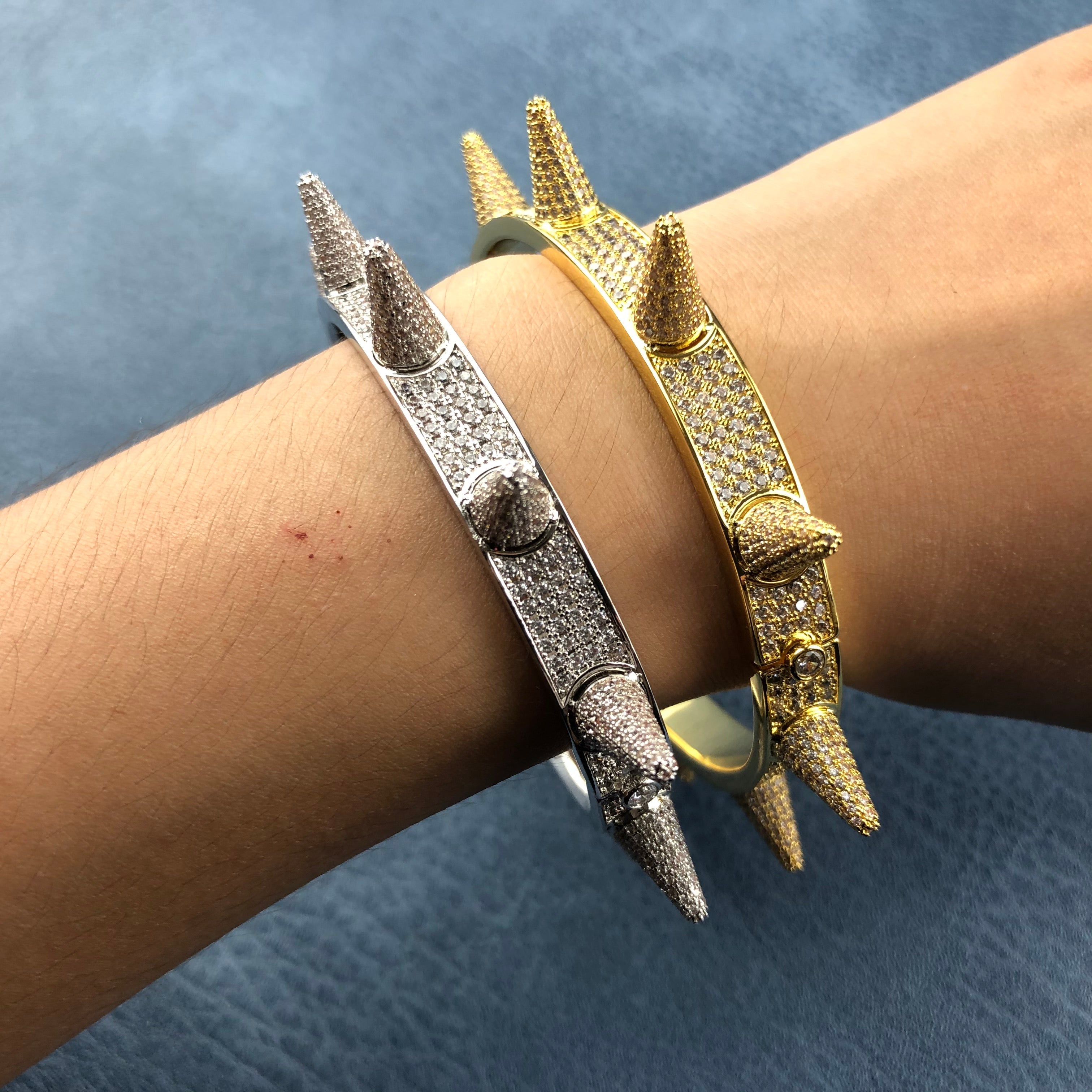 Iced Spiked Bracelet