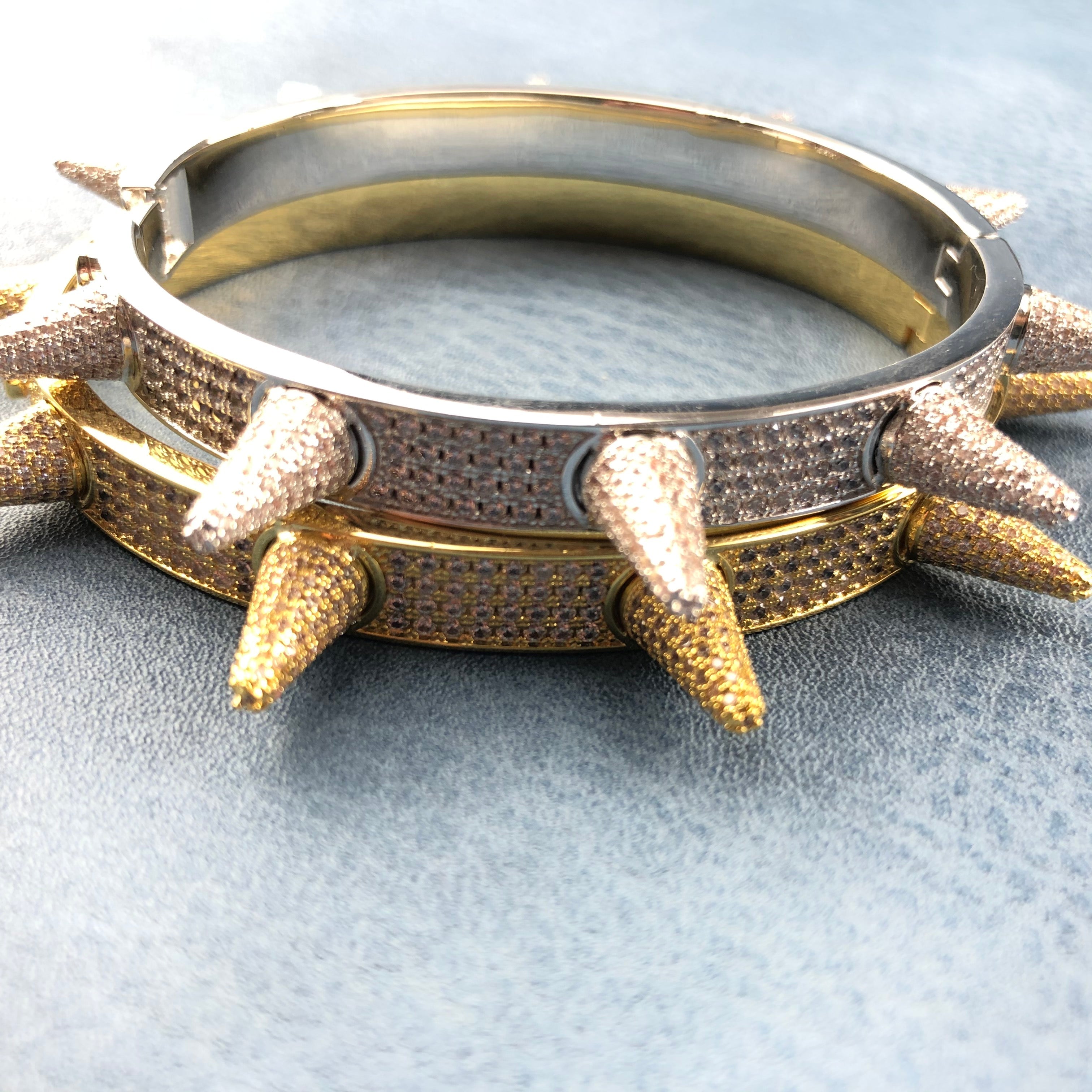 Iced Spiked Bracelet