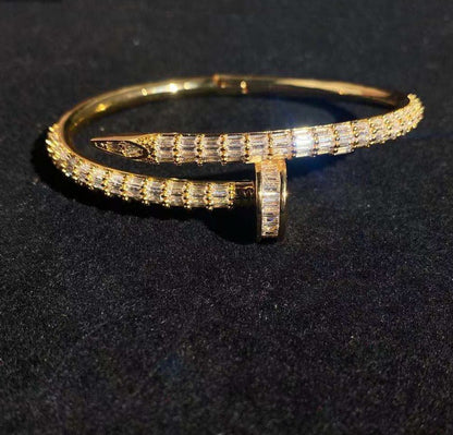 Baguette Iced Nail Bracelet