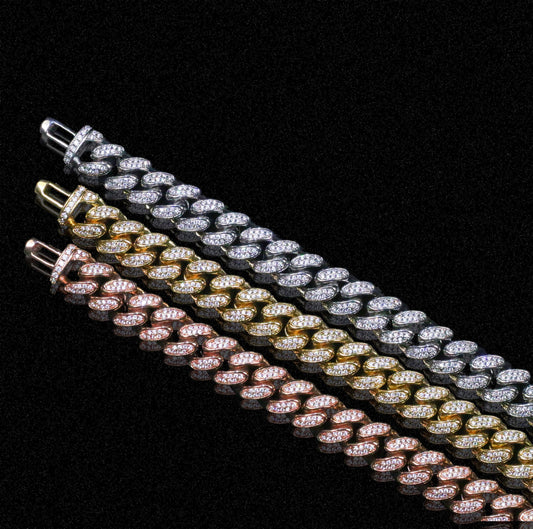 12mm Diamond Cuban Bracelet chain