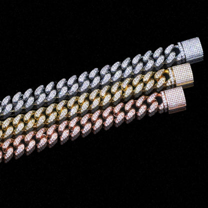 12mm Diamond Cuban Bracelet chain