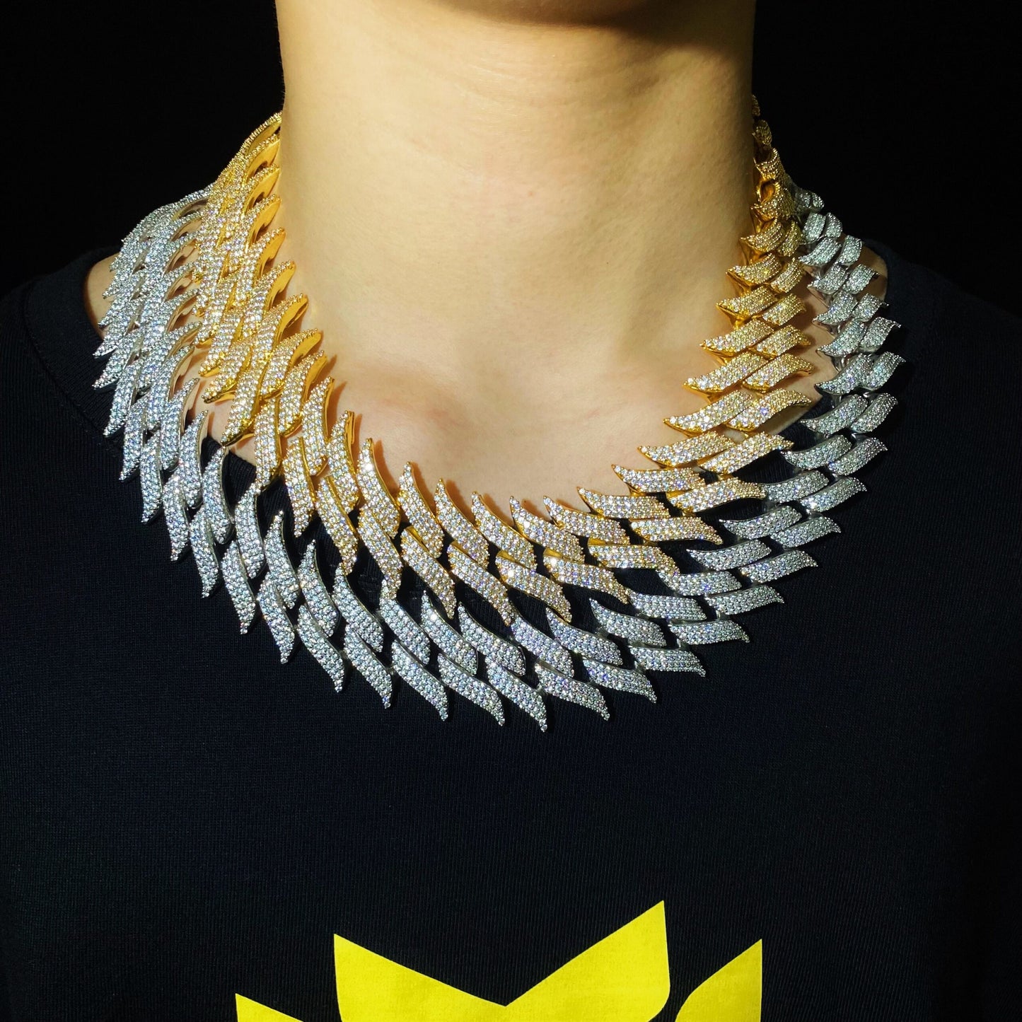 30mm Spiked Cuban Chain