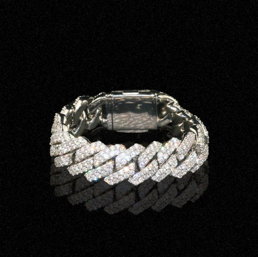 19mm Diamond Prong Bracelet Link Choker