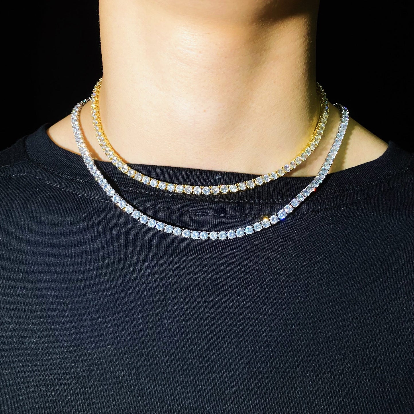 4mm Round Cut Diamond Tennis Chain