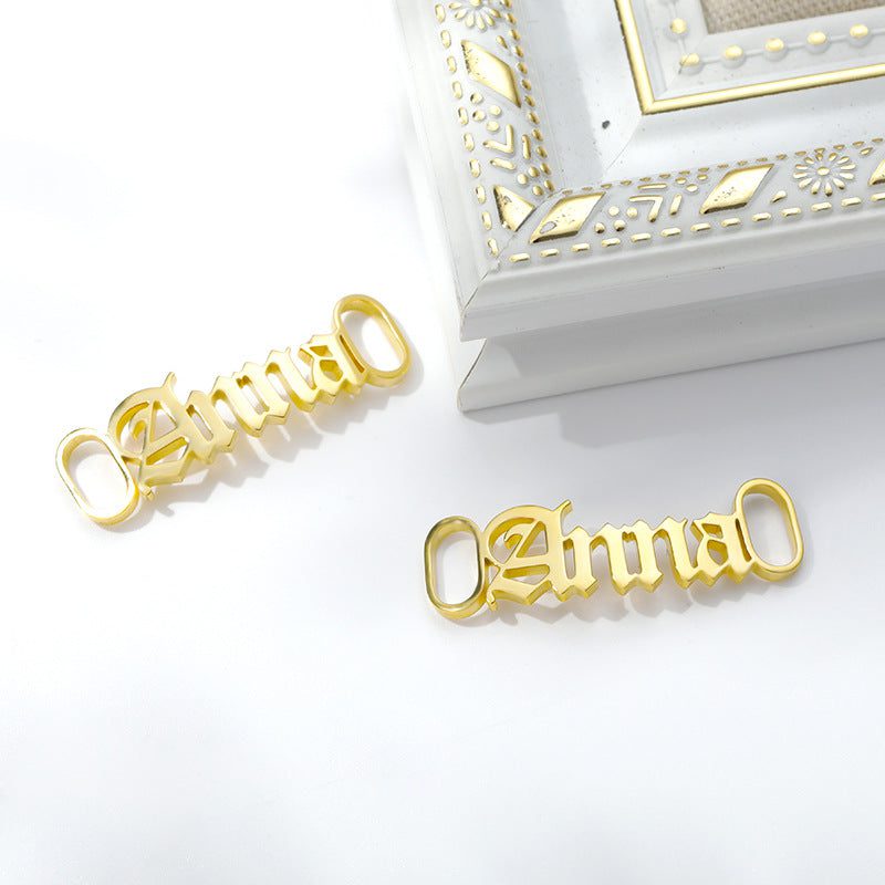 Popular name shoe buckle personalized jewelry