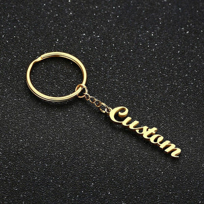 Personalized custom nameplate Keyring for women and men Valentine's Day gift