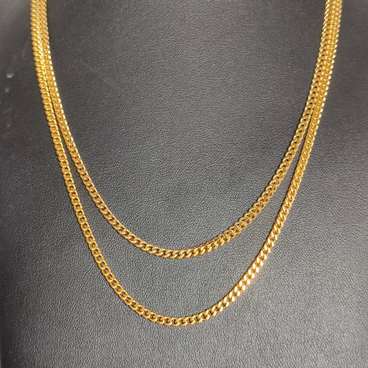 3MM Franco Chain 18K Gold