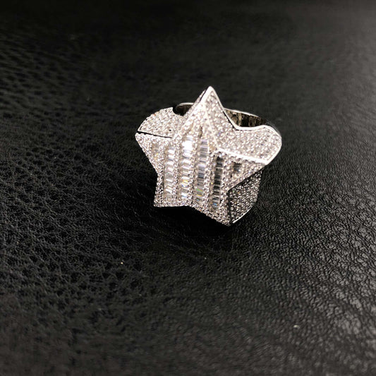 Baguette Star Ring