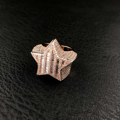 Baguette Star Ring