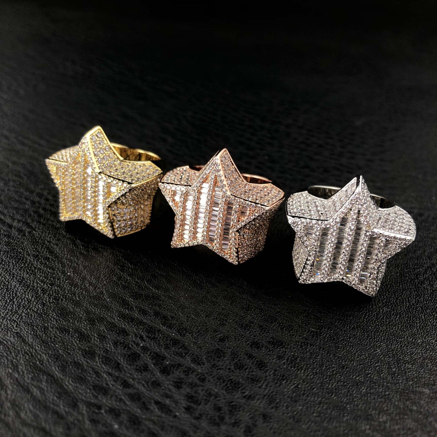 Baguette Star Ring